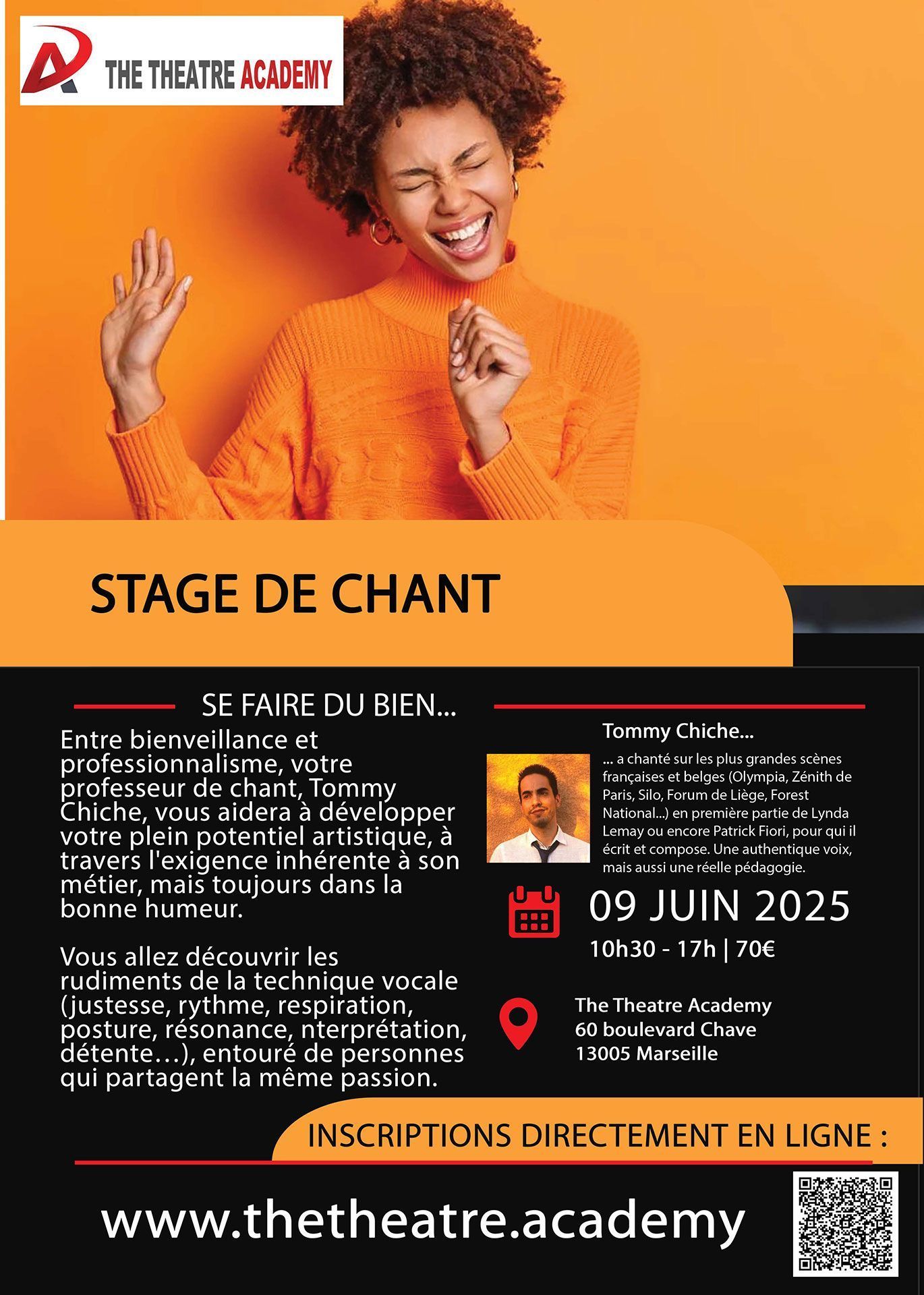 Stage de chant pour adultes | Lundi 09.06.2025 | Marseille