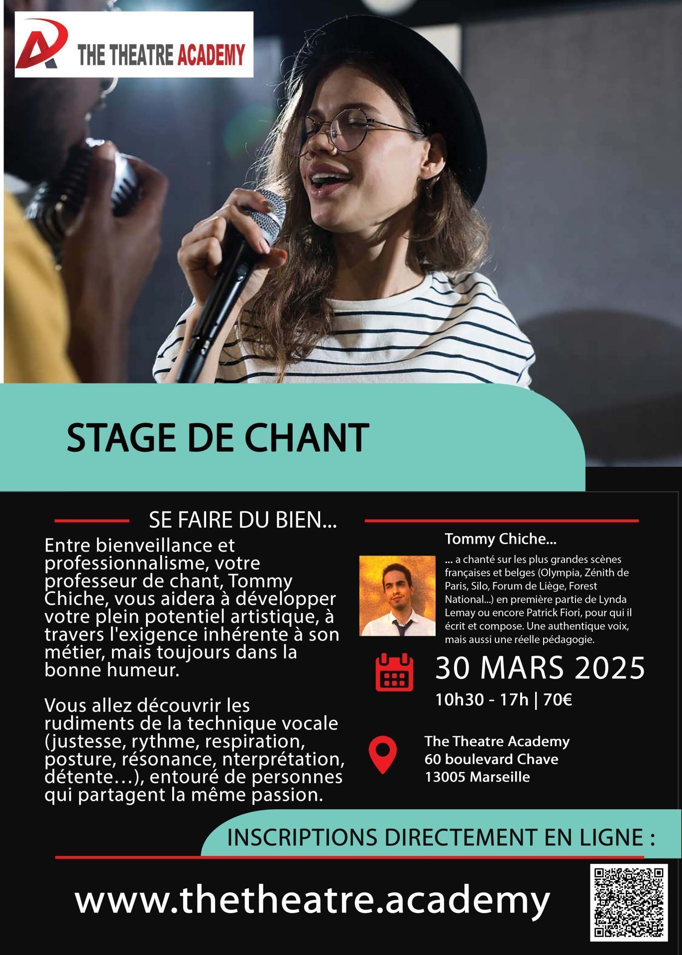 Stage de chant pour ados et adultes | 30.03.2025 | Marseille