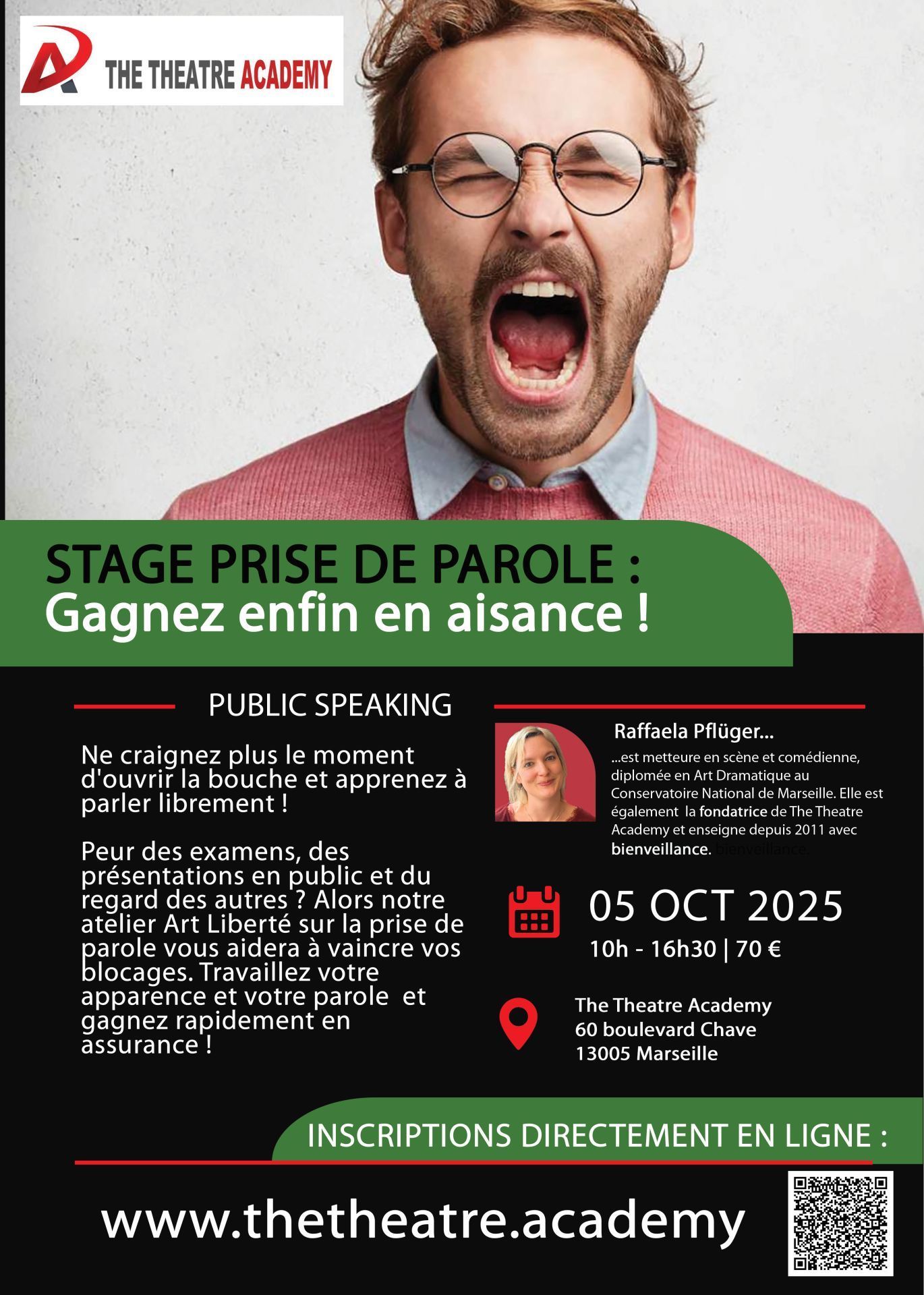 Stage de développement personnel | Prise de Parole | 05.10.2025 | Marseille