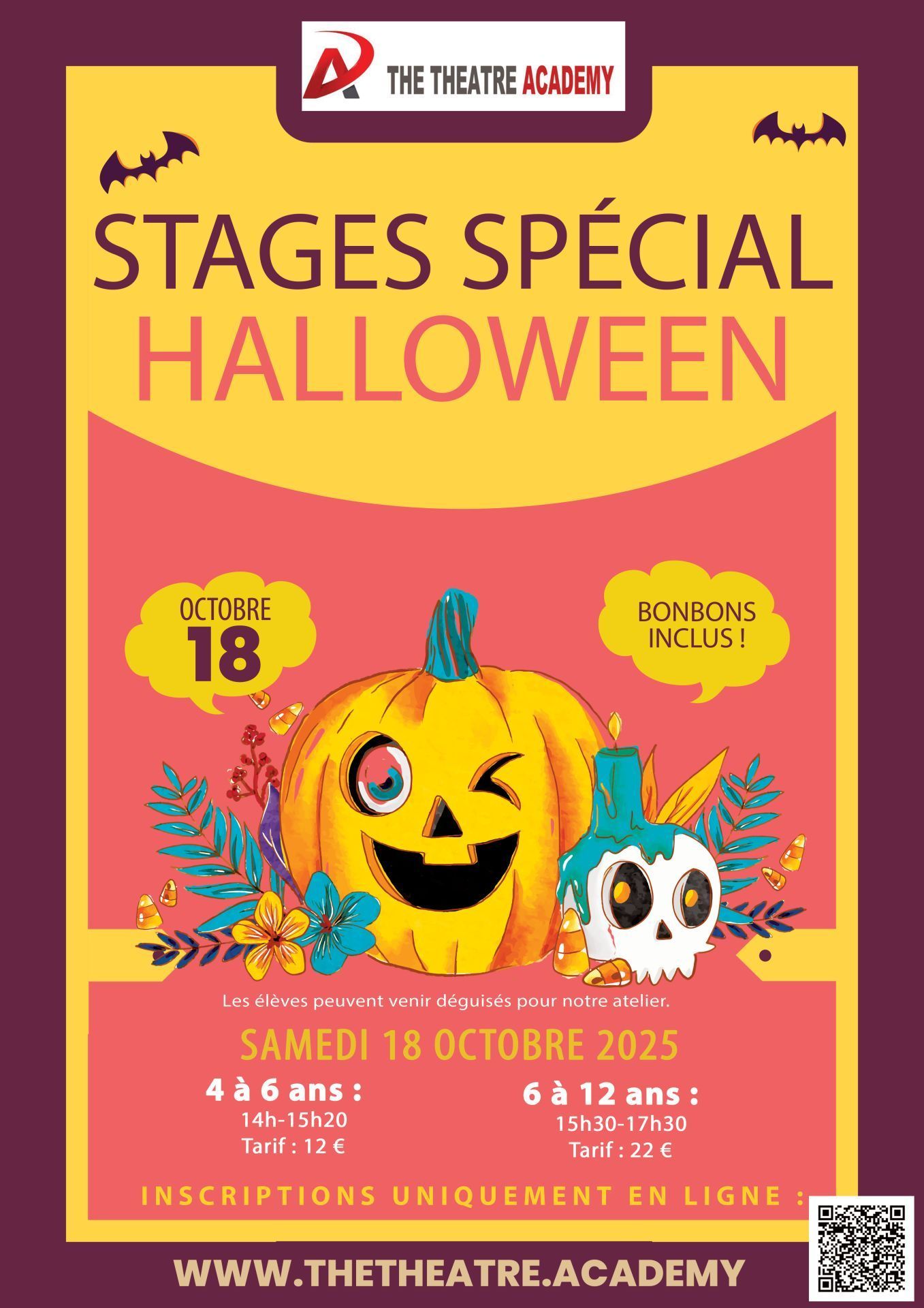 Halloween | Stage de théâtre pour tout-petits et enfants  | 18.10.2025 à 14h et 15h30 | Marseille