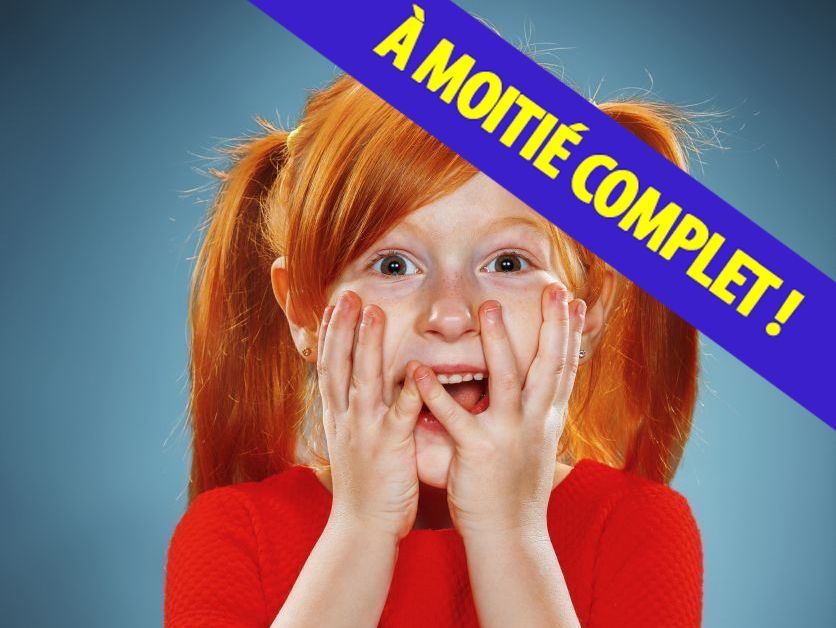 À moitié complet : Cours de théâtre pour enfants de 4 à 6 ans | Samedi à 9h | Marseille | Saison 2024-2025