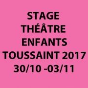 Toussaint 2017 : Stage pour enfants du 30 octobre au 3 novembre